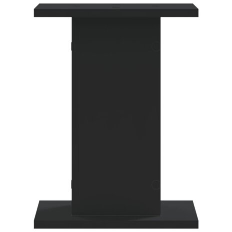 Plantenstandaards 2 st 30x30x40 cm bewerkt hout zwart 4