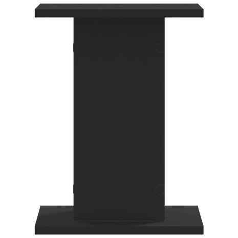 Plantenstandaards 2 st 30x30x40 cm bewerkt hout zwart 6