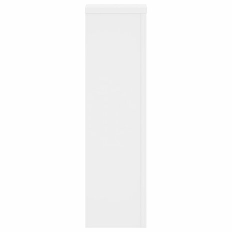 Plantenstandaards 2 st 17x17x60 cm bewerkt hout wit 5