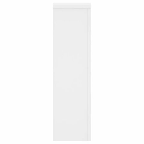 Plantenstandaards 2 st 17x17x60 cm bewerkt hout wit 6