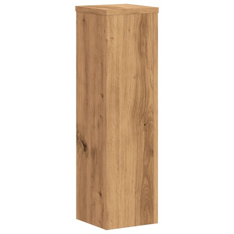 Plantenstandaards 2 st 17x17x60 cm hout artisanaal eikenkleurig 4