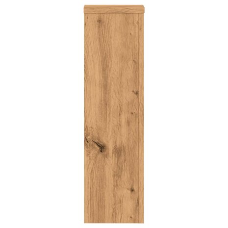 Plantenstandaards 2 st 17x17x60 cm hout artisanaal eikenkleurig 6