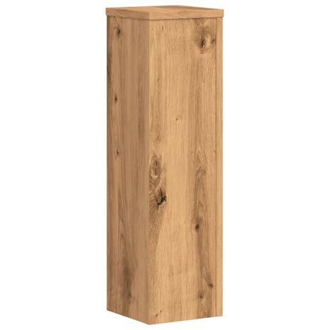 Plantenstandaards 2 st 17x17x60 cm hout artisanaal eikenkleurig 7