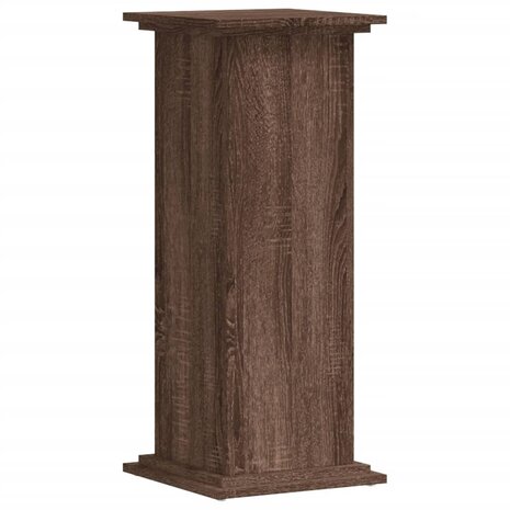 Plantenstandaard 33x33x80 cm bewerkt hout bruin eikenkleurig 2