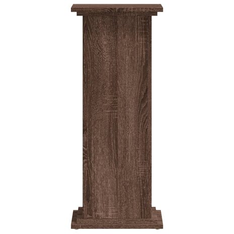 Plantenstandaard 33x33x80 cm bewerkt hout bruin eikenkleurig 4