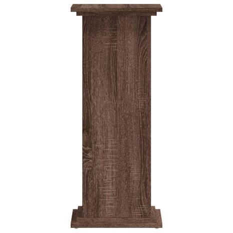 Plantenstandaard 33x33x80 cm bewerkt hout bruin eikenkleurig 5