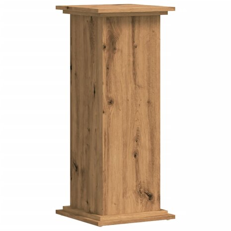 Plantenstandaard 33x33x80 cm bewerkt hout artisanaal eikenkleur 6