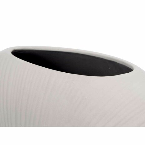 Vaas Grijs Keramisch 36 x 34 x 16 cm (2 Stuks) Rond 4