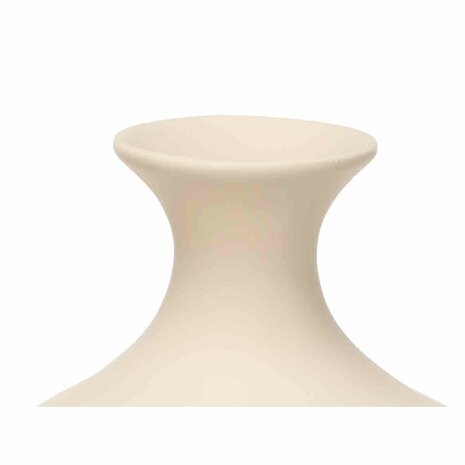 Vaas Beige Keramisch 21 x 39 x 21 cm (2 Stuks) Strepen 4