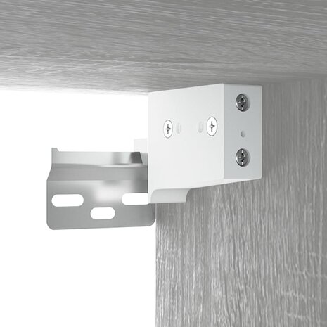 Schoenenkast 52,5x30x50 cm grijs sonoma eikenkleurig 6
