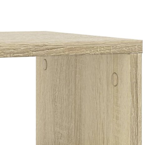 Bijzettafel met wieltjes 50x30x55 cm hout sonoma eikenkleurig 8
