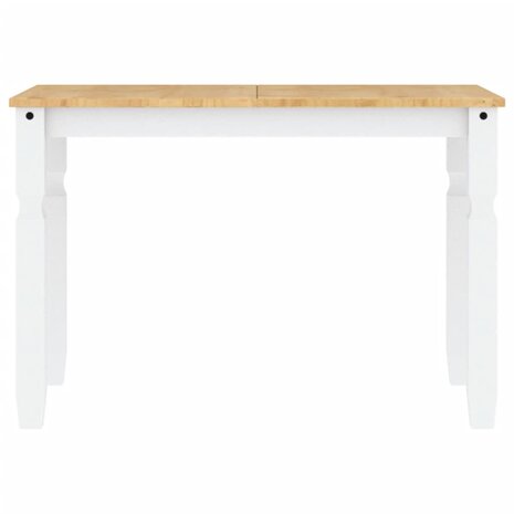 Eettafel Corona 112x60x75 cm massief grenenhout wit 4