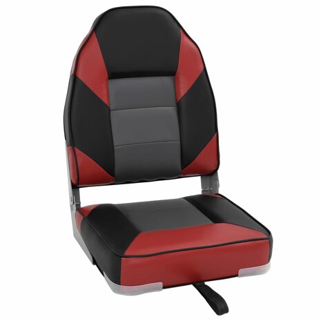Bootstoelen 2 st inklapbaar met hoge rugleuning 39x43x58 cm 3