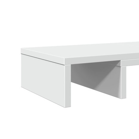 Monitorstandaard verstelbaar 60x24x10,5 cm bewerkt hout wit 7