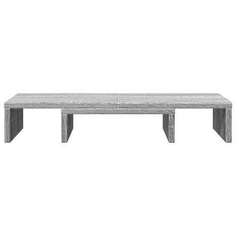 Monitorstandaard verstelbaar 60x24x10,5 cm hout grijs sonoma 4