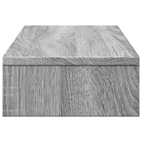 Monitorstandaard verstelbaar 60x24x10,5 cm hout grijs sonoma 5