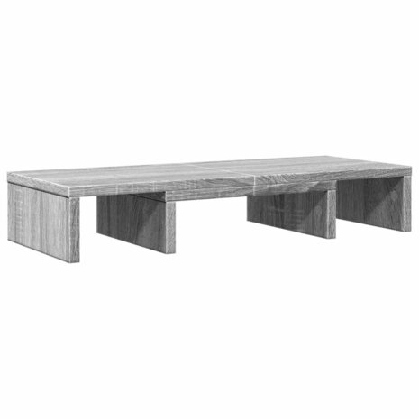 Monitorstandaard verstelbaar 60x24x10,5 cm hout grijs sonoma 6