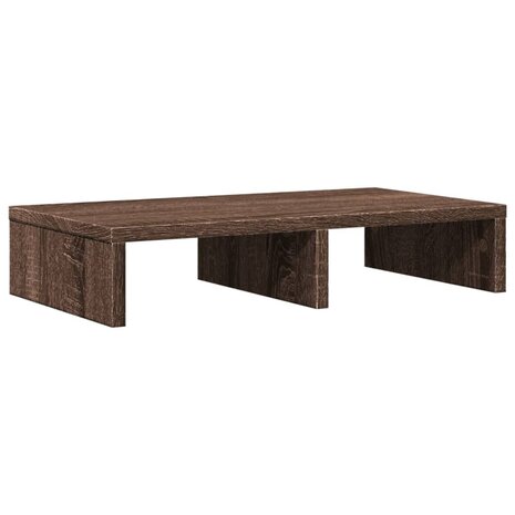 Monitorstandaard 50x27x10 cm bewerkt hout bruin eikenkleurig 2