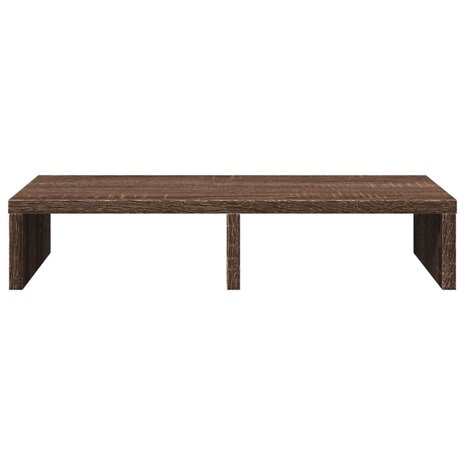 Monitorstandaard 50x27x10 cm bewerkt hout bruin eikenkleurig 4