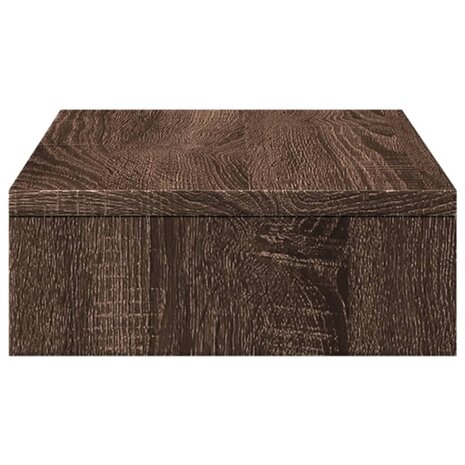 Monitorstandaard 50x27x10 cm bewerkt hout bruin eikenkleurig 5