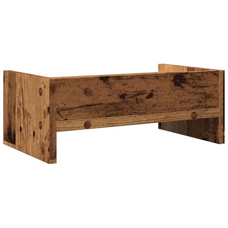 Monitorstandaard 42x24x16 cm bewerkt hout oud houtkleurig 6