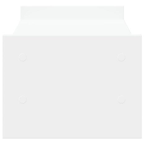 Monitorstandaard 50x27x20 cm bewerkt hout wit 5