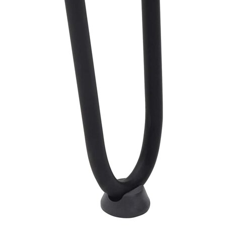 Haarspeld tafelpoten 4 st 42 cm massief staal zwart 9