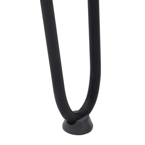 Haarspeld tafelpoten 4 st 72 cm massief staal zwart 9