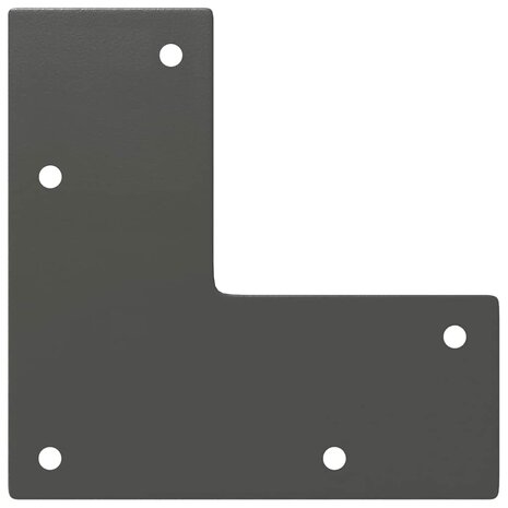Haarspeld tafelpoten 4 st 30 cm massief staal antracietkleurig 7