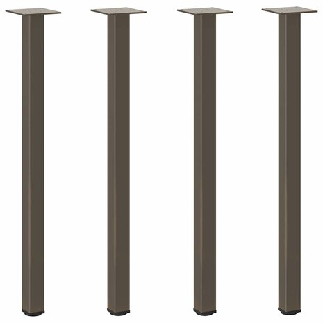Salontafelpoten 4 st 72-74 cm staal naturel 2