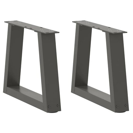 Eettafelpoten 2 st V-vormig 40x(30-31,3) cm staal antraciet 1