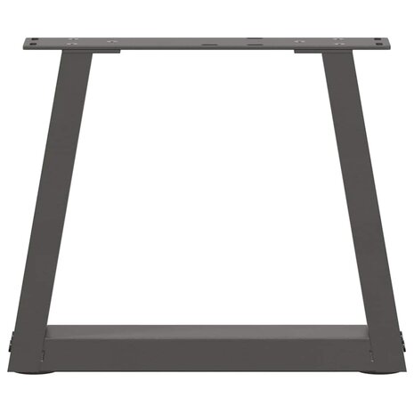 Eettafelpoten 2 st V-vormig 40x(30-31,3) cm staal antraciet 5