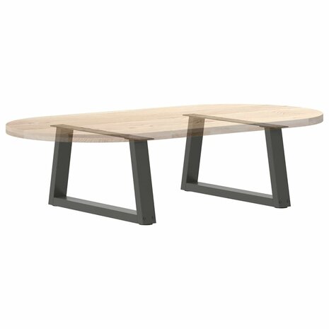 Eettafelpoten 2 st V-vormig 50x(30-31,3) cm staal antraciet 8