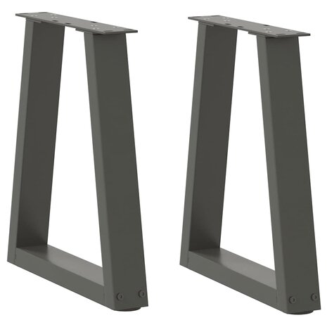 Eettafelpoten 2 st V-vormig 28x(42-43,3) cm staal antraciet 1