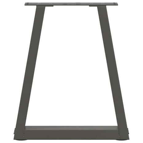Eettafelpoten 2 st V-vormig 28x(42-43,3) cm staal antraciet 5