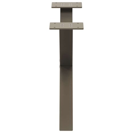 Salontafelpoten 2 st X-vormig 50x(30-31) cm staal naturel 6