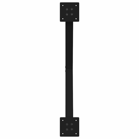 Salontafelpoten 2 st X-vormig 70x(42-43) cm staal zwart 7