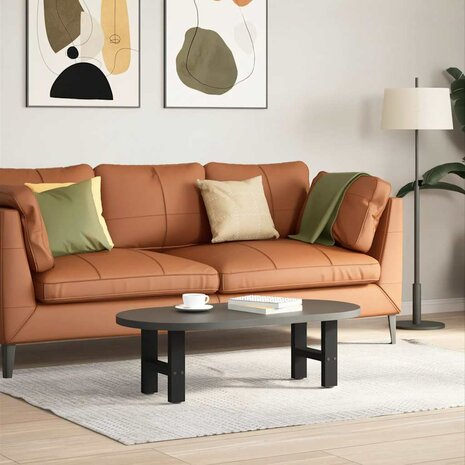 Salontafelpoten 2 st 30x(30-31) cm staal zwart 2