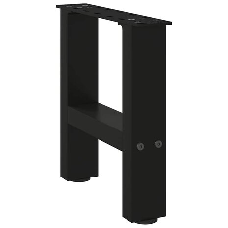 Salontafelpoten 2 st 30x(30-31) cm staal zwart 4