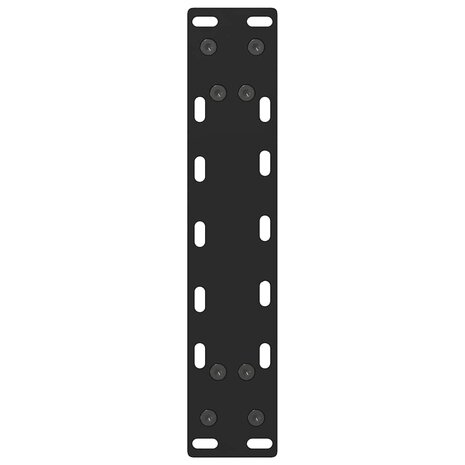 Salontafelpoten 2 st 30x(30-31) cm staal zwart 7