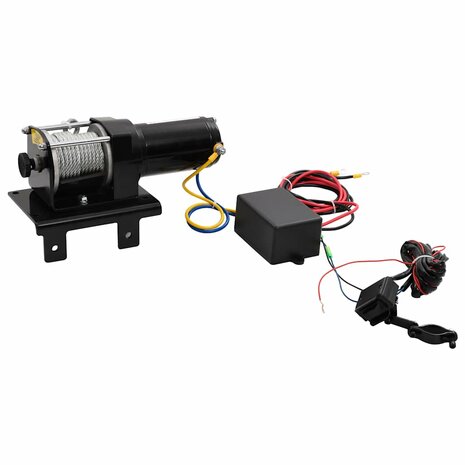 Elektrische lier 12 V 1360 kg met montageplaat en rollenvenster 2