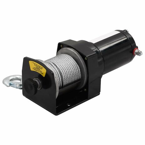 Elektrische lier 12 V 1360 kg met montageplaat en rollenvenster 3