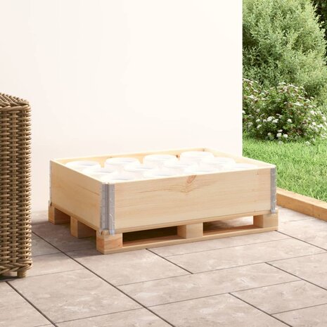 Palletopzetrand 60x80 cm massief grenenhout 1