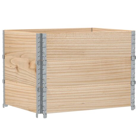 Palletopzetranden 3 st 80x60 cm massief grenenhout 5
