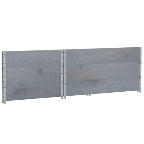 Palletopzetranden 3 st 120x80 cm massief grenenhout grijs 6