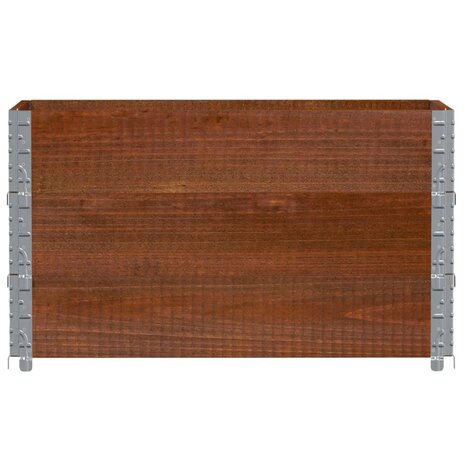 Palletopzetranden 3 st 100x50 cm massief grenenhout bruin 3