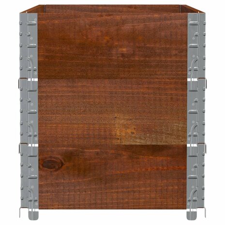 Palletopzetranden 3 st 100x50 cm massief grenenhout bruin 4