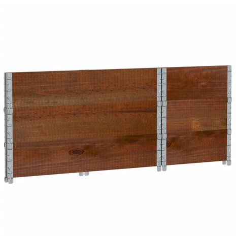 Palletopzetranden 3 st 100x50 cm massief grenenhout bruin 6