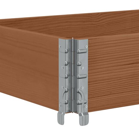 Palletopzetranden 3 st 150x50 cm massief grenenhout bruin 5