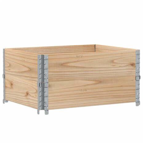 Palletopzetranden 2 st 80x60 cm massief grenenhout 2